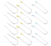 BIUDECO 48 Pinces à Rouleaux Résistantes la Chaleur en Acier Inoxydable, Clips à Bigoudis Chauffants de U 1,9 Cm, 2,54 Cm et 3,81 Cm, Accessoires de Rechange pour Bigoudis Électriques,