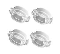 BIUDECO 4pièces Couvercles De Protection Pour Boutons De Cuisinière Sécurité Accessoires Universels Pour Réchaud Transparente Et Pratique