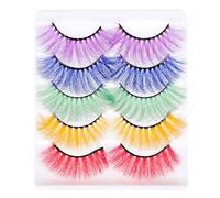 BIUDECO 5 Paires de Faux Cils 3d Délicats en Matériau Synthétique, Cils Denses pour Améliorer le Tempérament et Illuminer le Regard Lors de Soirées ou Mariages