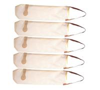 BIUDECO 5 Paquet Suspendus en Maille Beige, Respirants et Réutilisables, en Polyester et PU, pour Conservation des Oignons et Pommes de Terre Cuisine Suspendre Partout chez Soi