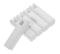 BIUDECO 5 pièces Accessoires de Rideau Plastique avec Poignée Carrée Pendant de Corde de Store à Tirage Équilibré pour Cordon de Rideau Couleur Blanche pour Décoration Intérieure