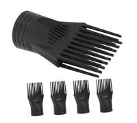 BIUDECO 5 Pièces Buse Peigne Sèche-cheveux Plastique Concentrateur Air pour Coiffage Protège Cheveux Bouclés Soin et Lissage Salon et Usage Domestique