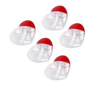 BIUDECO 5 Pièces de Flacons de Gloss à Lèvres Vides de Cœur, Réutilisables et Portables Maquillage Voyage Rangement à Domicile