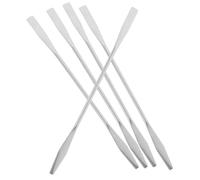 BIUDECO 5 pièces Spatule Maquillage Inox Mélangeur Cosmétique pour Fond de Teint Visage Nail Art et Pigments Outil de Mélange Professionnel