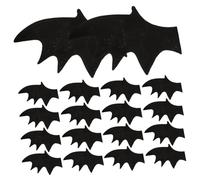 BIUDECO 50 Pièces de Chauve Souris Tissu Non Tissé pour Décorations DIY Halloween Accessoires de Costume et Bricolage Créatif Noir