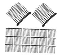 BIUDECO 50 pièces Peigne Mariage Accessoire Cheveux Mariée Flexible Dents Couronne Élégante Maintien Stable pour Nuptiales Peigne Latéral Polyvalent