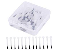 BIUDECO 50 Pièces Pinceaux Nail Art Remplacement Vernis Ongles Brosse Manucure Ergonomique pour Application Précise et Répartition Uniforme
