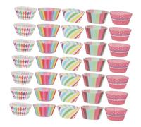 BIUDECO 500 pièces Caissettes à Cupcakes Cups Papier de Cuisson Assortiment de Couleurs pour et Événements Jetables et Parfaites pour Muffins et Gâteaux Maison