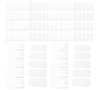BIUDECO 500 pièces Transparent Full Cover False Nail Tips For Women Acrylic Nail Art Supplies Abs Plastic For Beginners And Professionals