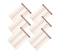 BIUDECO 6 feuilles Autocollants Sourcils Imperméables Tatouage Temporaire Décalque Auto-adhésif Pour Maquillage Quotidien et Façonnage Naturel