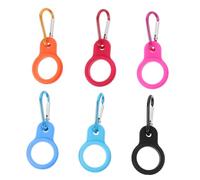 BIUDECO 6 pièces Boucles Porte Bouteille Multifonctions Silicone Lot de Attaches Colorées pour Gourdes Portage Sécurisé pour Randonnées et Activités Extérieures