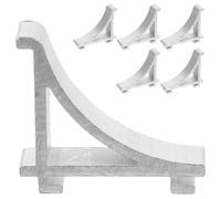 BIUDECO 6 pièces Clips Support Étagère Réfrigérateur Alliage Aluminium Fixation Robuste pour Congélateur et Accessoires Réfrigérateurs Organisation Gain de Place