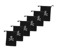 BIUDECO 6 Pièces Cordon Pirate pour Halloween Petits Sacs Bonbons Décorations Originales pour Fête et Rangement Lot