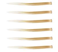 BIUDECO 6 pièces Extensions de Cheveux Synthétiques Dégradées pour Femmes et Filles Mèches Colorées pour Fête et Usage Quotidien Accessoire Cheveux Lumineux sans Dommage