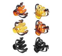 BIUDECO 6 pièces Lot de Pinces Cheveux Octopus Clips Dents Antidérapants Plastique et Décoratifs et Filles Maintien Ferme pour Cheveux Épais Fins Bouclés et Raides