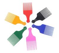 BIUDECO 6 pièces Peignes à Dents Longues PP pour Coiffure et Barbe Outil Coiffant Anti-statique Mixte pour Cheveux Épais Salon et Usage Domestique