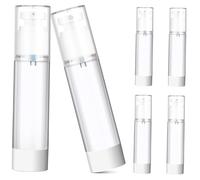 BIUDECO 6 pièces Set de Bouteilles de Voyage Anti-fuite Transparentes Flacons Spray et Lotion Rechargeables pour Cosmétiques Légers et Pratiques pour Maquillage et Soins