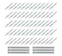 BIUDECO 600 Pièces Clous à Double Tête pour Plinthes Invisibles en Acier au Carbone, Fixation sans Trace, Installation Rapide et Performance Robuste avec Manchon Spécifique