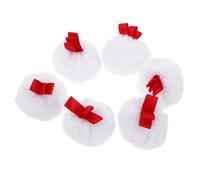 BIUDECO 6pièces Houppette à Maquillage pour Poudre Compacte Applicateur de Poudre Doux et Moelleux pour Voyager et Changer de Couches