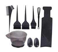 BIUDECO 8 pièces Kit de Coloration Cheveux avec Bol Planche de Balayage et Pinceaux Accessoires Plastiques Durables pour Teinture DIY et Usage Professionnel Salon