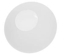 BIUDECO Abat-jour Verre Givré Plat pour Suspension et Plafonnier Globe Lumineux Blanc Opaque Remplacement pour Lampe Salon Chambre et Salle à Manger