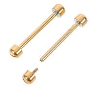 BIUDECO Accessoires pour Montres Connectées Structure à Tête Plate Rainurée Or 2 Pièces Tige en Acier Inoxydable Compatible Polyvalente pour Usage Quotidien