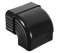 BIUDECO Adaptateur Coude de Tuyau de Gouttière Coude à Angle Droit en Alliage D'aluminium Noir, Résistant à L'usure Simple à Utiliser pour Raccord de Pluie