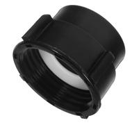 BIUDECO Adaptateur Pouces Noir Plastique vers Fin Joint Filetage 2 IBC 75mm Grossier en Caoutchouc Épais pour Réservoir d'eau pour Irrigation de Jardin