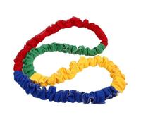 BIUDECO Anneau de rallye élastique pour activités de groupe, équipement de traction pour le mouvement de corde élémentaire, équipement PE pour jeux de plein air pour enfants