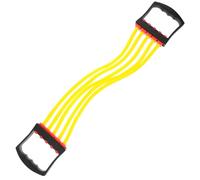 BIUDECO Appareil de Musculation des Pectoraux 5 Tubes Bande de Résistance Élastique Jaune Corde de Traction Amovible pour Entraînement Musculaire Accessoire Fitness pour Gym à Domicile