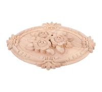 BIUDECO Applique en Bois Sculpté pour Porte et Fenêtre, Décoration Murale Européenne Classique en Bois Massif, Installation Facile DIY pour Maison Sûre et Élégante