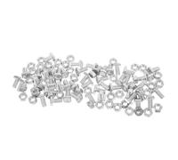 BIUDECO Assortiment de 50 Boulons et Écrous en Fer Résistants aux Intempéries pour Serrage Quincaillerie de Structure Polyvalente Kit de Réparation et Assemblage pour Tunnel de Culture