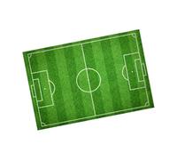 BIUDECO Autocollant de Sol Créatif en PVC Motif Terrain de Football Vert Antidérapant Solide pour Chambre et Salle de Bain Décor Original