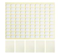 BIUDECO Autocollants Double Face Transparents pour Ongles Français 6 Feuilles Ovales sans Trace Ruban Adhésif pour Nail Art Supports pour Extensions D’Ongles Outils de Mise