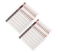 BIUDECO Autocollants Imperméables pour Sourcils Marron en Papier, 12 Feuilles pour Maquillage, Modelage et Toilettage Précis des Sourcils, Tatouage Temporaire Naturel