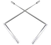 BIUDECO Baguettes de plongée 2Pcs en acier inoxydable, tiges de sourcier rétractables, outil de détection portable pour veines d'eau, objets perdus et chasse aux trésors