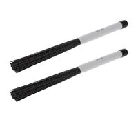 BIUDECO Balai de Batterie en Nylon Noir Haute Élasticité Effets Sonores Uniques pour Percussion, Accessoires Professionnels pour Batterie Jazz et Débutants
