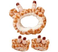 BIUDECO Bandeau Pour Cheveux Girafe Bracelet Lavage Visage, Taille Unique, Bandeau Spa Creatif Imperméable, Pour Femmes Et Filles, Soins Du Visage Et Maquillage Quotidienne
