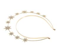 BIUDECO Bandeau Serrage-tête Étoile à Six Branches en Métal Léger et Rétro, Facile à Porter pour Mariage, Bal ou Street Snap