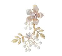 BIUDECO Barette Cheveux Mariage Femme Fleur pour Tête Mariage Cérémonie