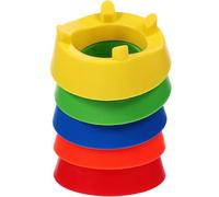 BIUDECO Base Carrée Stable pour Ballons de Rugby et Volley-Ball en PP Compact, Lot de 5 Supports Pratiques pour Collection de Ballons