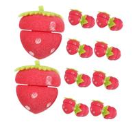 BIUDECO Bigoudis En Mousse Souples 18 Pièces Taille Petite Sans Chaleur Pour Femmes Coiffure Nocturne Boucles Douces Sommeil Usage Domestique Forme Fraise