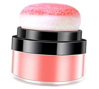 BIUDECO Blush Naturel Poudre avec Applicateur Mousse Contrôle de Huile et Uniformise le Teint Fard à Joues Lumineux pour Maquillage Visage Femme Teinte Saumon