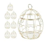 BIUDECO Boîte à Friandises en Fer Doré, Lot de 8 Pièces, Design Élégant et Compact, Portable, pour Tables de Mariage et Célébrations