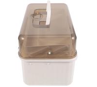 BIUDECO Boîte à Médicaments Multi-usage avec Poignée Portable Boîte de Rangement Médicale à Plusieurs Compartiments de Pharmacie Familiale Compacte et Sécurisée avec Fermeture Rotative