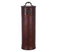 BIUDECO Boîte à Vin en Bois Massif Ronde Vintage 34X12X12 CM Coffret Présent pour Bouteilles de Vin Caisse Décorative pour Mariage et Fêtes Porte-Bouteilles en Bois Offrir