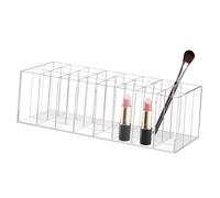 BIUDECO Boîte De Rangement Acrylique Transparent à Compartiments Organiseur Pour Rouges à Lèvres Et Produits De Beauté Pour Salon Balcon Ou Bureau