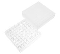 BIUDECO Boîte de Stockage pour Tubes Cryogéniques Cases PP Support pour Tubes Organiseur Microcentrifuge Compatible Congélateur Rangement Laboratoire Compact et Pratique