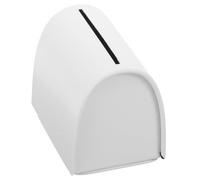 BIUDECO Boîtier Métallique de Rangement Portable Format Compact pour Lames de Rasoir Boîte de Recyclage Usage Quotidien Unisexe Blanc
