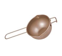 BIUDECO Bol de Fusion en Acier pour Chocolat et Beurre Chauffe-bain Compact avec Manche Long Ustensile Chauffant Polyvalent pour DIY Chocolaterie et Chauffage Du Lait